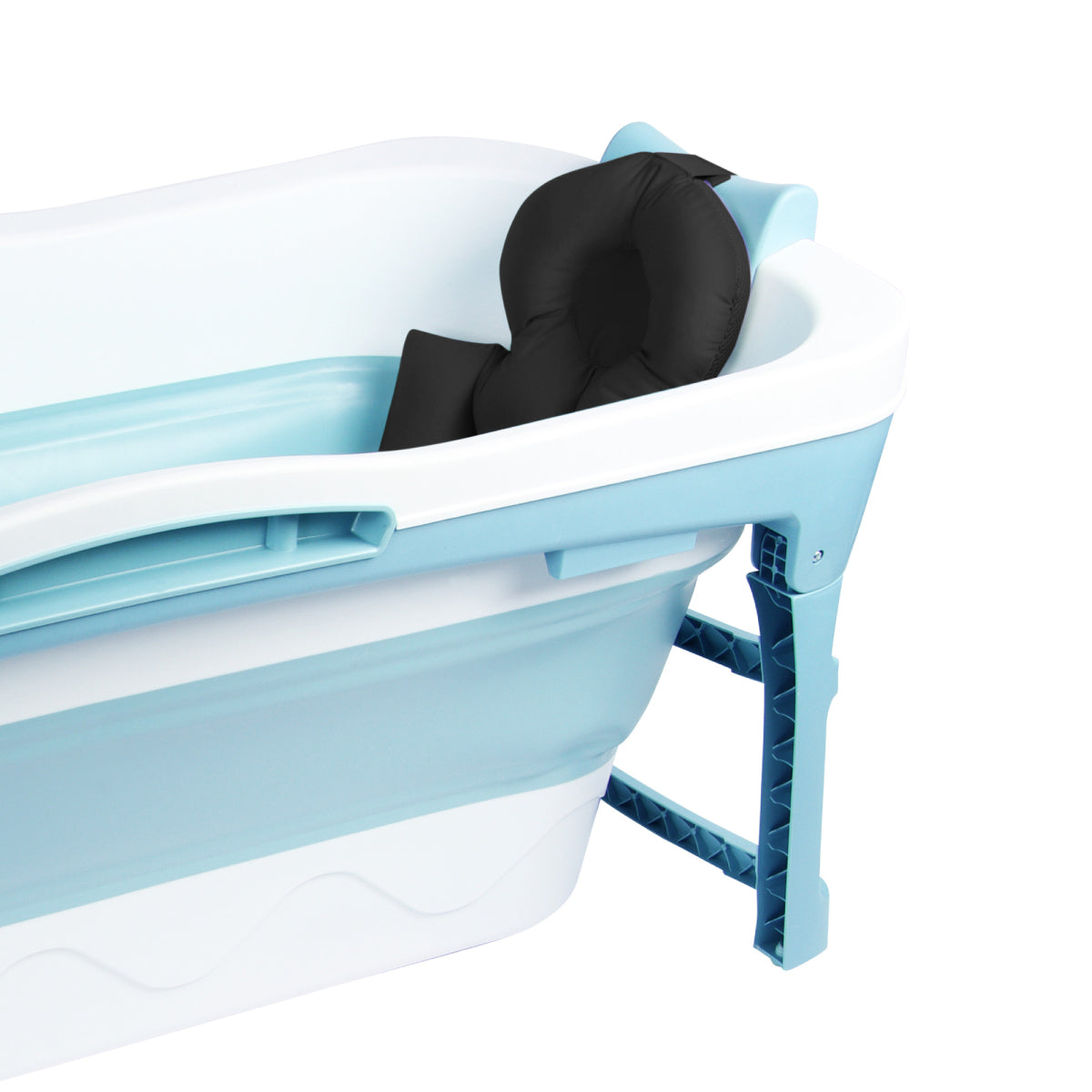 Badepude med ryglæn - sort - Passer til badebalje