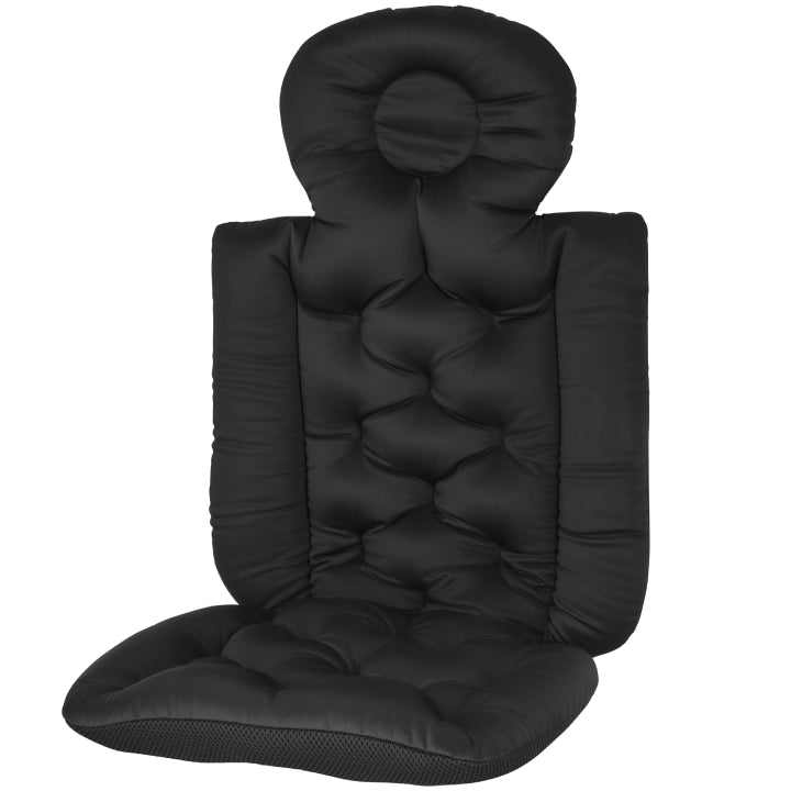 Badepude med ryglæn - sort - Passer til badebalje