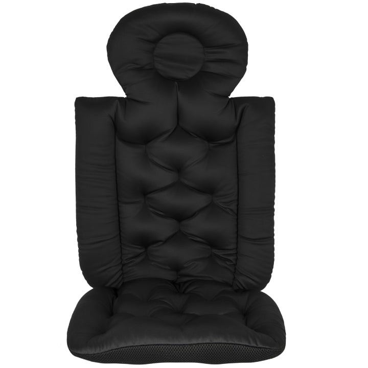 Badepude med ryglæn - sort - Passer til badebalje
